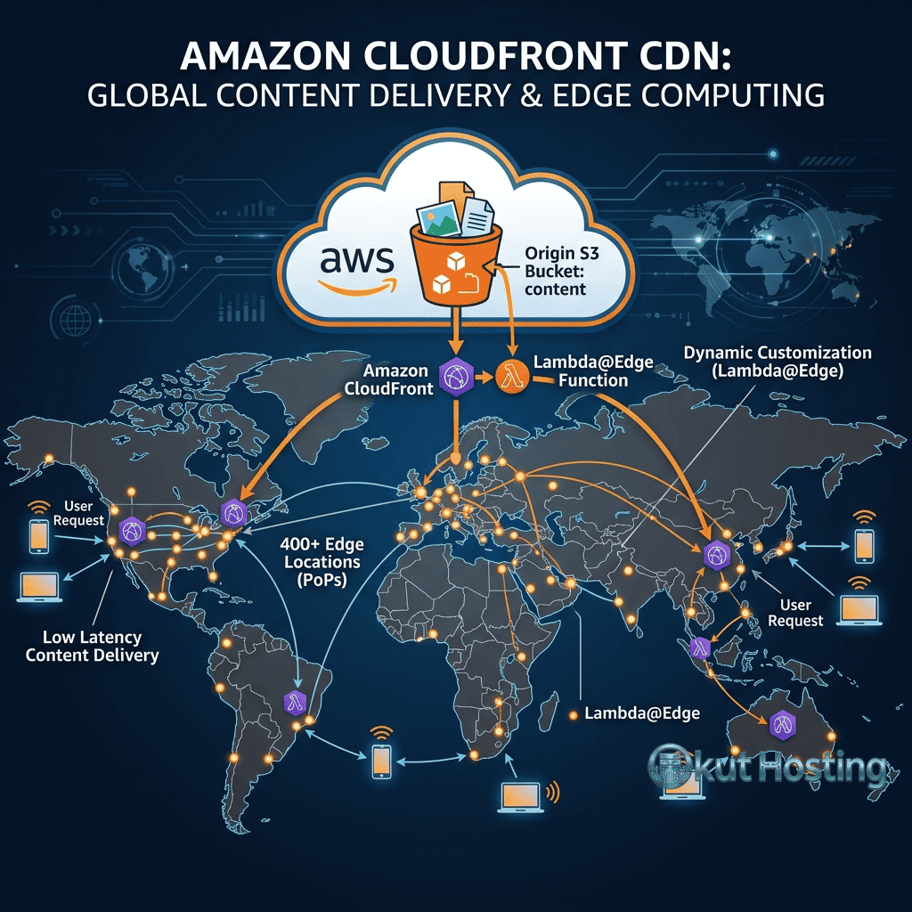 Amazon CloudFront - AWS Content Delivery Network Features - Featured Image